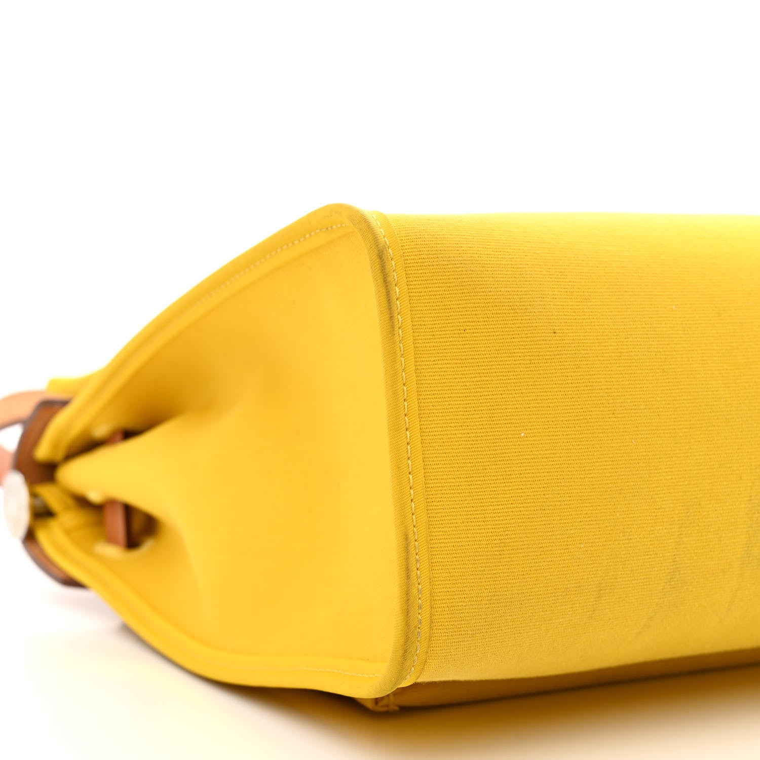 Hermes Vache Hunter Toile Officier Herbag Zip PM 31 PM Natural Jaune De Naples 22 of 29