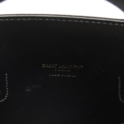 Saint Laurent Calfskin Crocodile Embossed Baby Sac De Jour Black 12 of 17