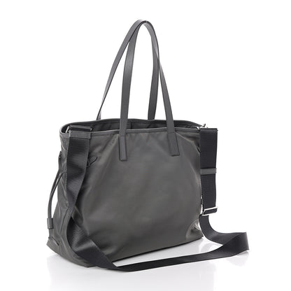 Prada Tessuto Nylon Saffiano Tote Ardesia 2 of 8