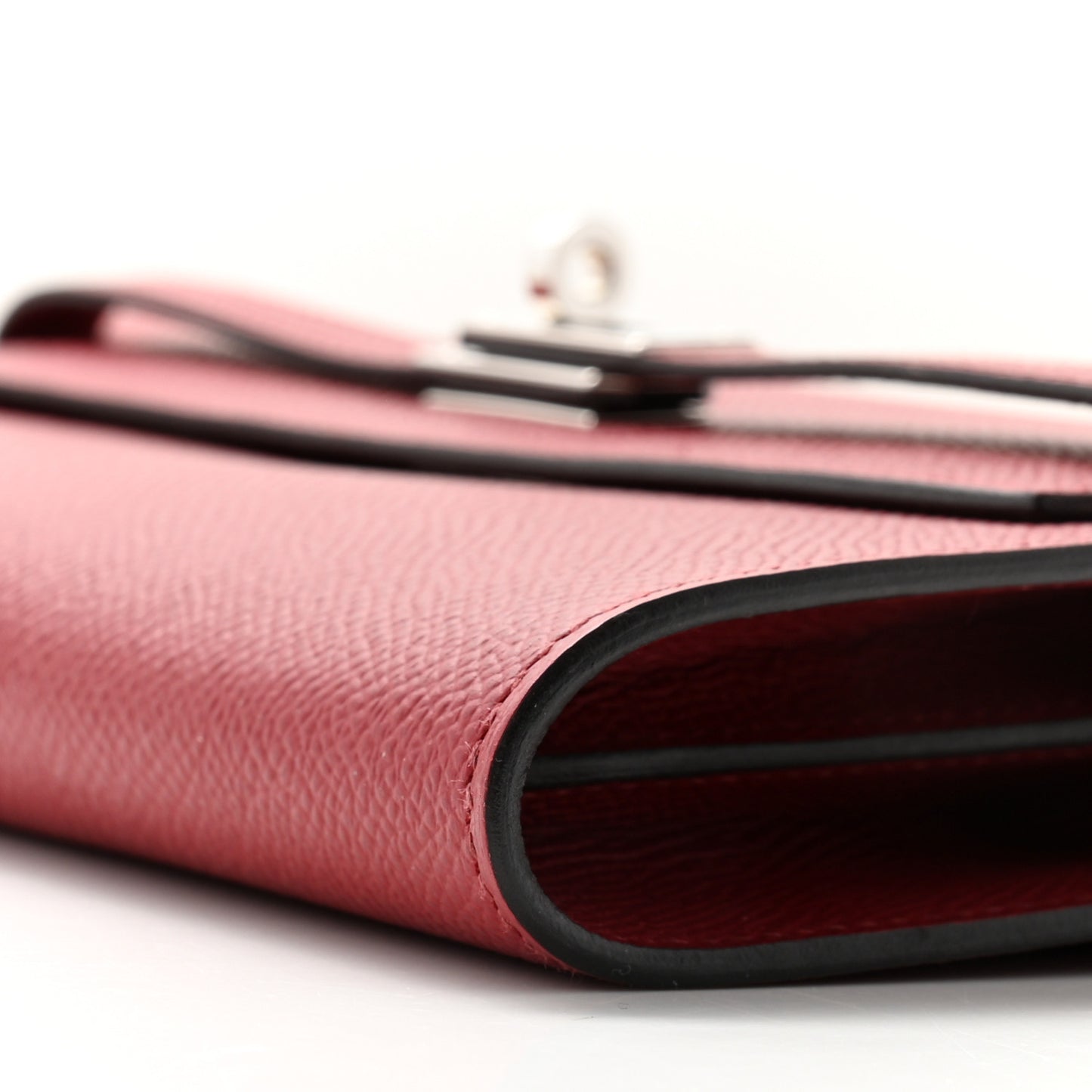 Epsom Kelly Wallet To Go Rouge Grenat