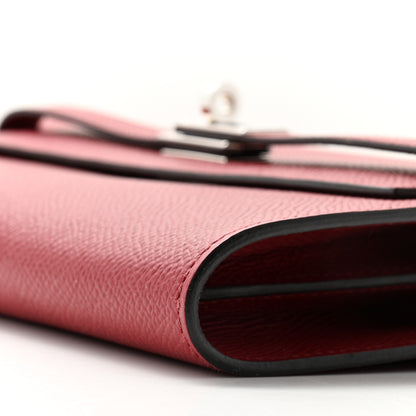 Hermes Epsom Kelly Wallet To Go Rouge Grenat 11 of 11