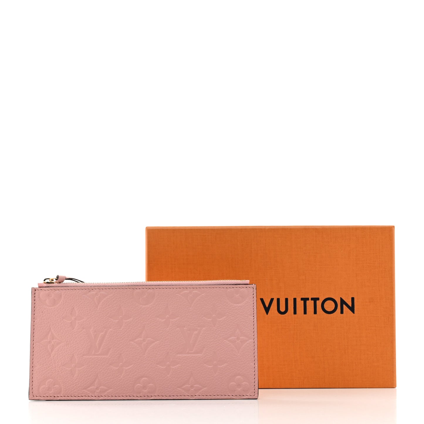 Empreinte Felicie Chain Wallet Zippered Insert Rose Poudre