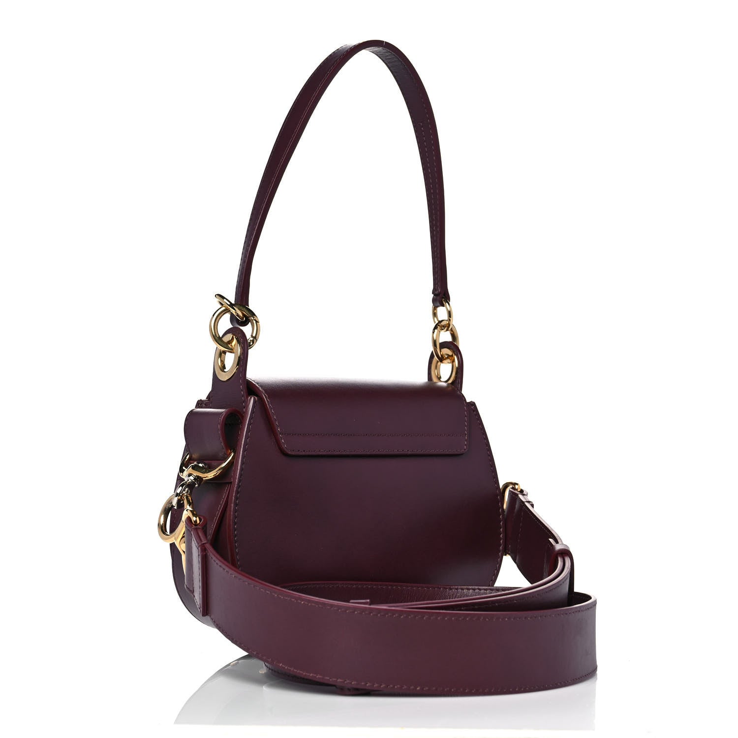 Chloe Calfskin Small Tess Bag Burnt Brown 3 of 8
