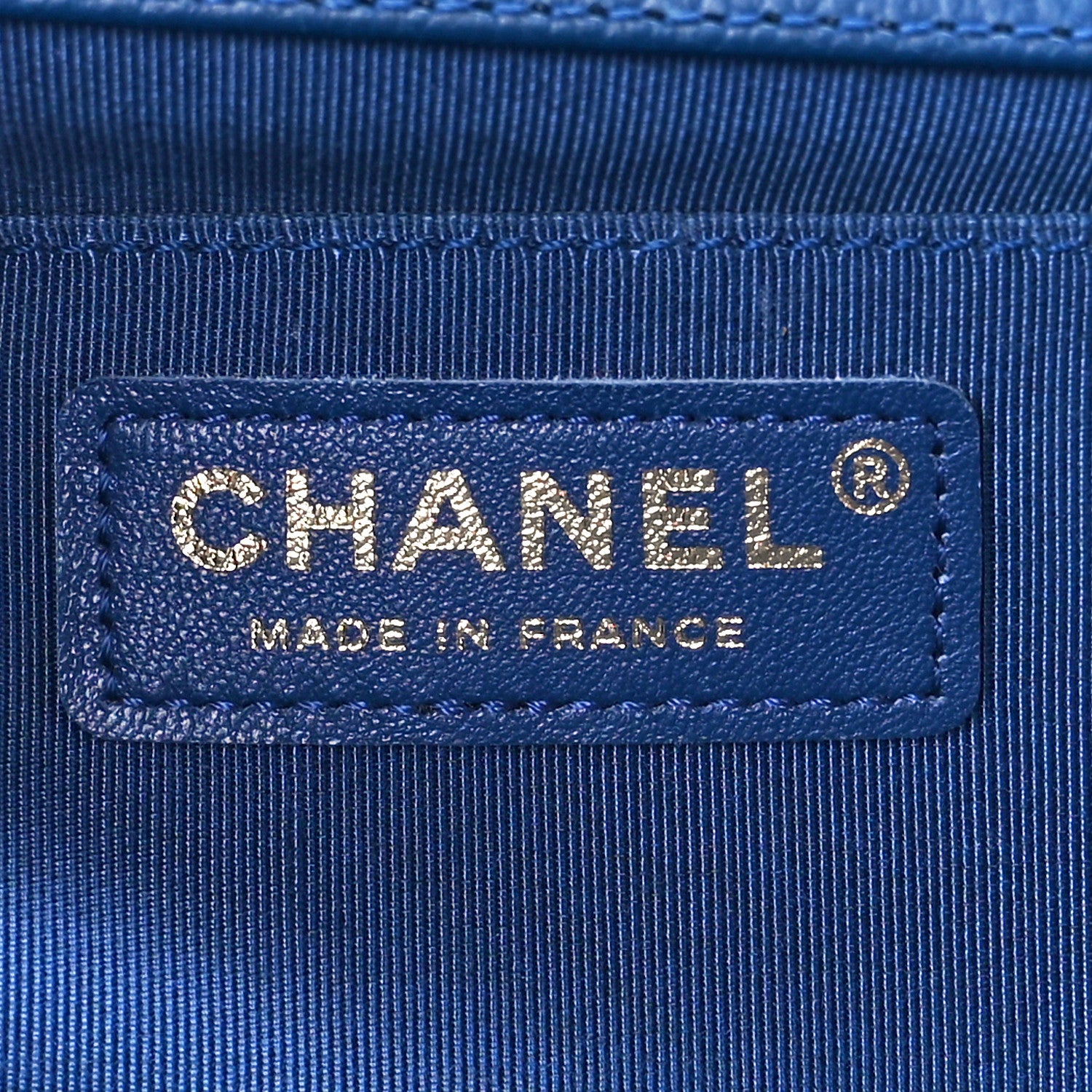 Chanel Caviar Quilted Medium Boy Flap Blue 6 of 10