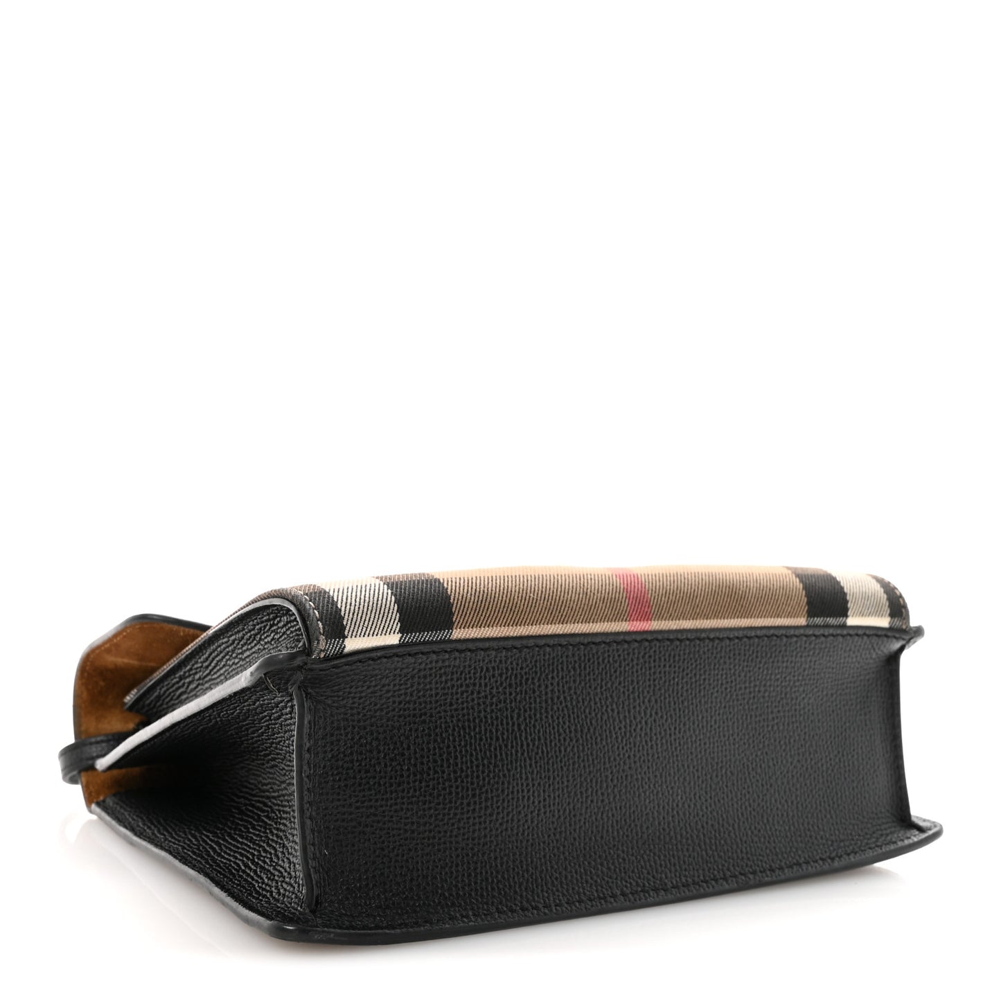Derby Calfskin House Check Small Macken Crossbody Bag Black Black