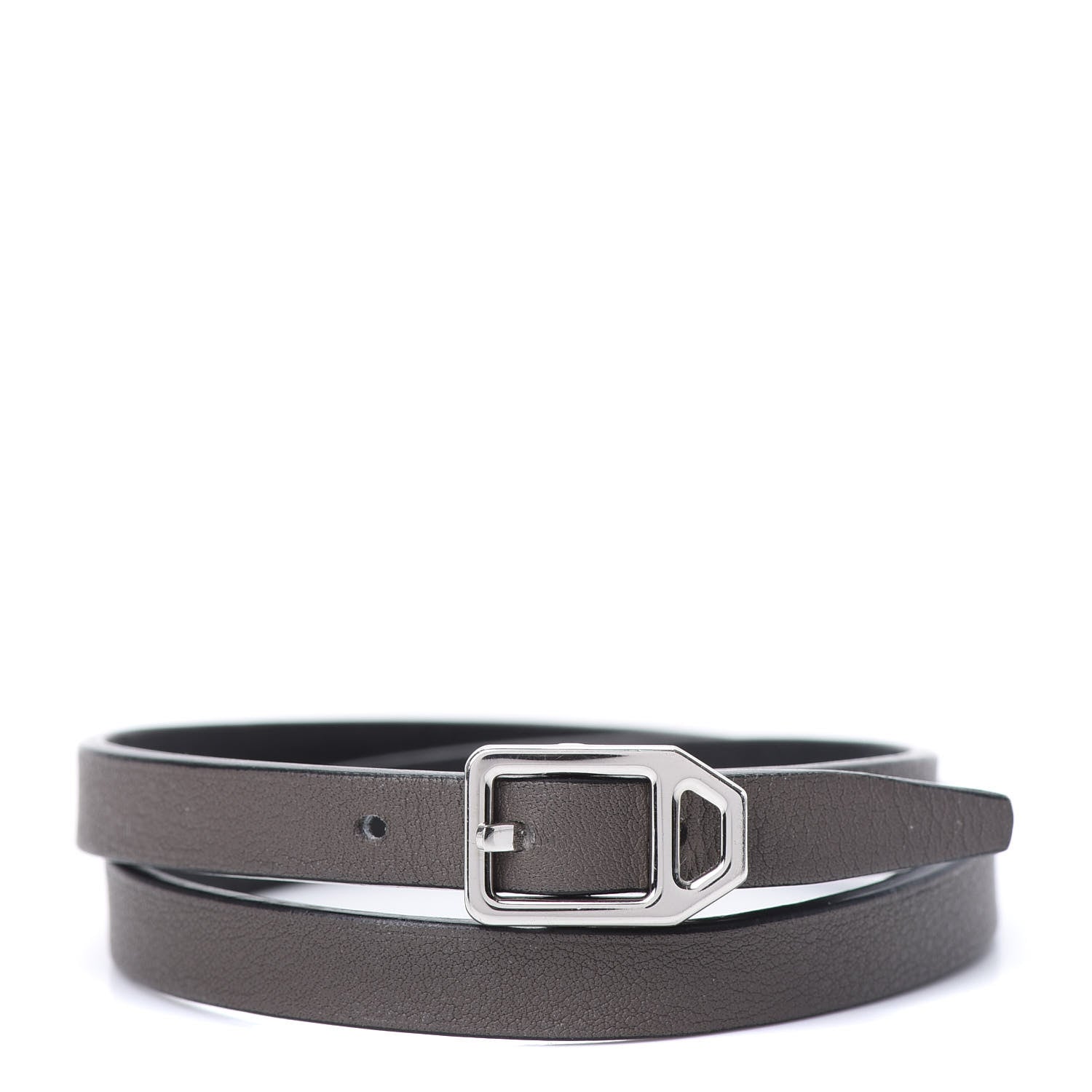 Hermes Swift Paddock Double Tour Bracelet T5 Etain Black 1 of 7