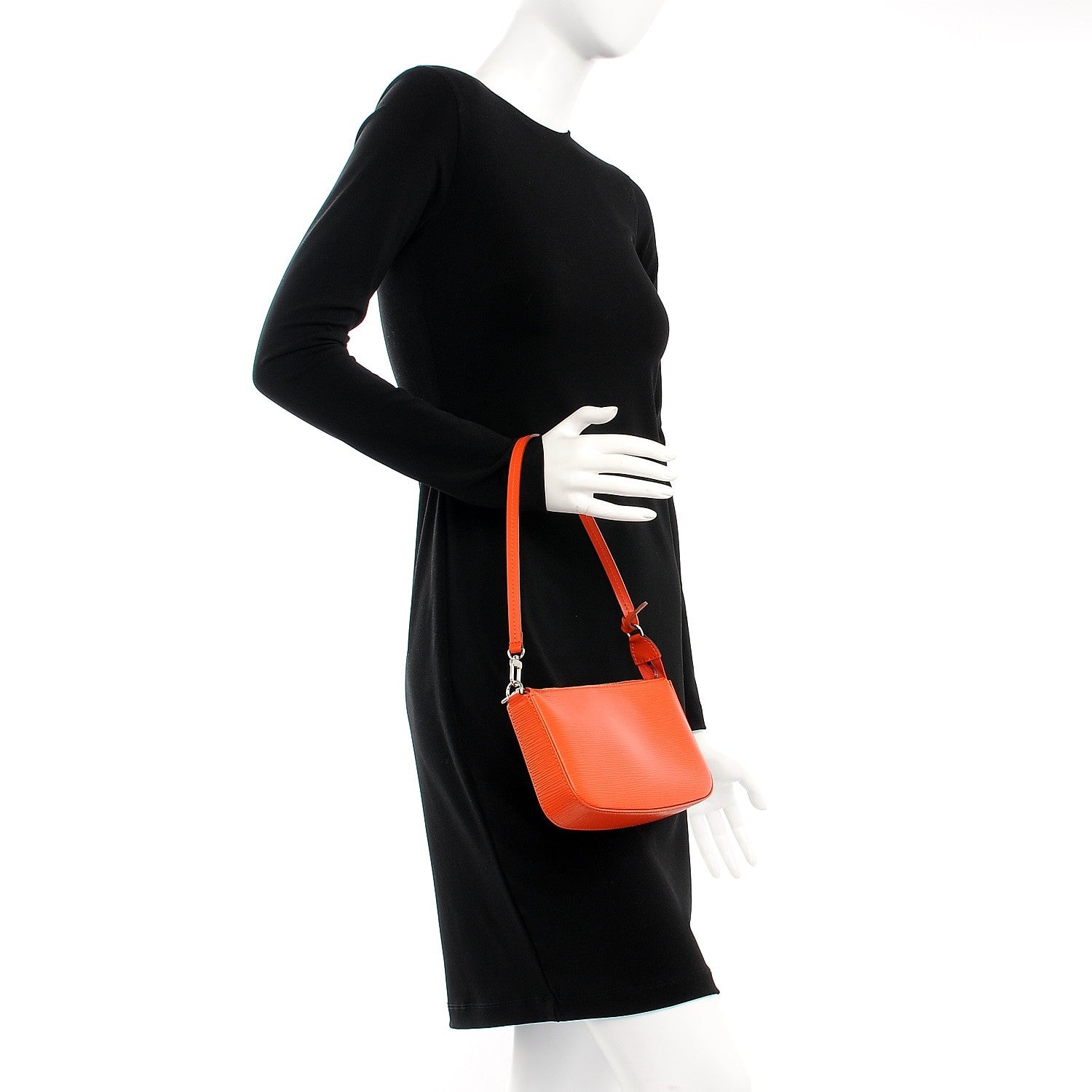 Louis Vuitton Epi Pochette Accessories NM Piment 2 of 7