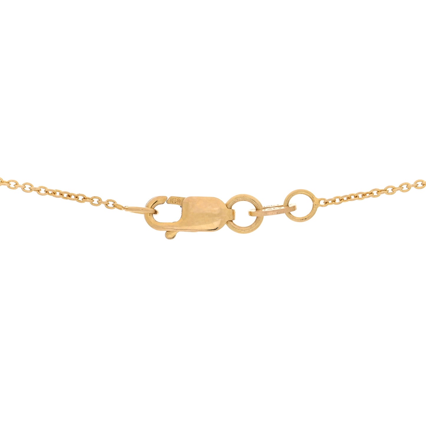 18K Yellow Gold Diamond Cursive Initial B Pendant Necklace