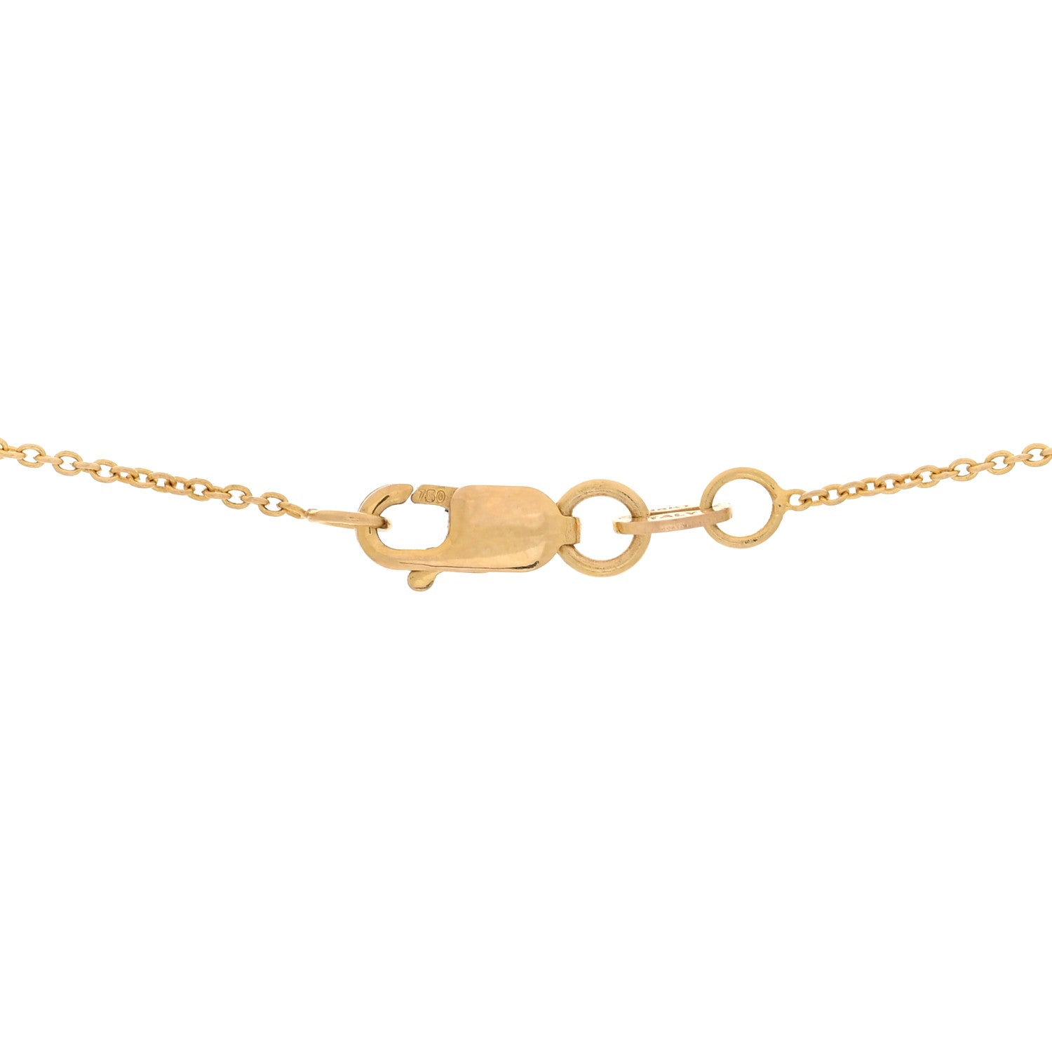 Roberto Coin 18K Yellow Gold Diamond Cursive Initial B Pendant Necklace 4 of 4