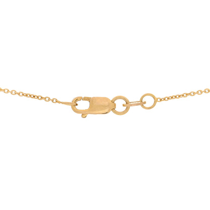 Roberto Coin 18K Yellow Gold Diamond Cursive Initial B Pendant Necklace 4 of 4