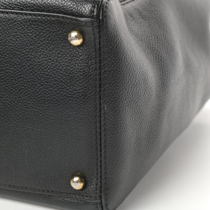 Chanel Calfskin Cerf Executive Shopper Tote Black 13 of 17