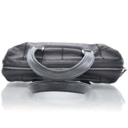 Chanel Caviar Square Stitched Satchel Black 5 of 9
