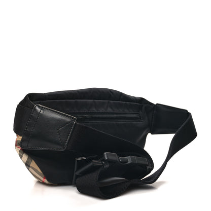 Burberry Nylon Vintage Check Sonny Bum Bag Archive Beige Black 3 of 9