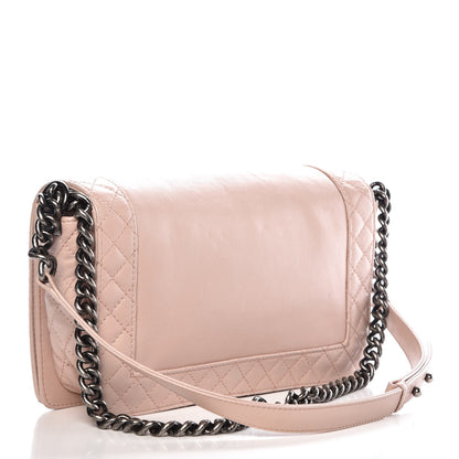 Chanel Calfskin New Medium Boy Reverso Flap Light Pink 3 of 13