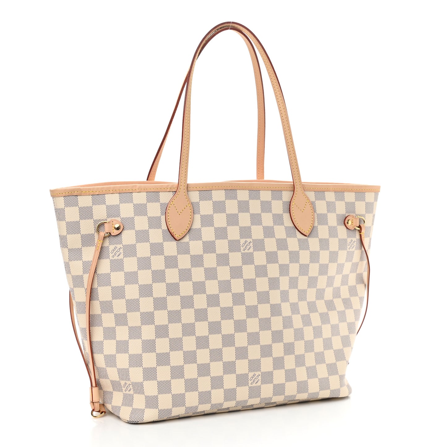 Damier Azur Neo Neverfull MM Rose Ballerine