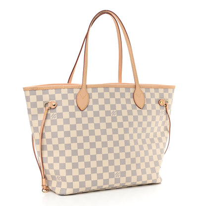 Louis Vuitton Damier Azur Neo Neverfull MM Rose Ballerine 4 of 11
