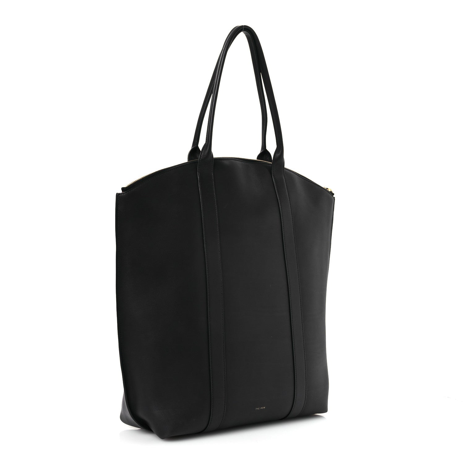 The Row Polished Saddle Calfskin Dante Tote Black 3 of 14
