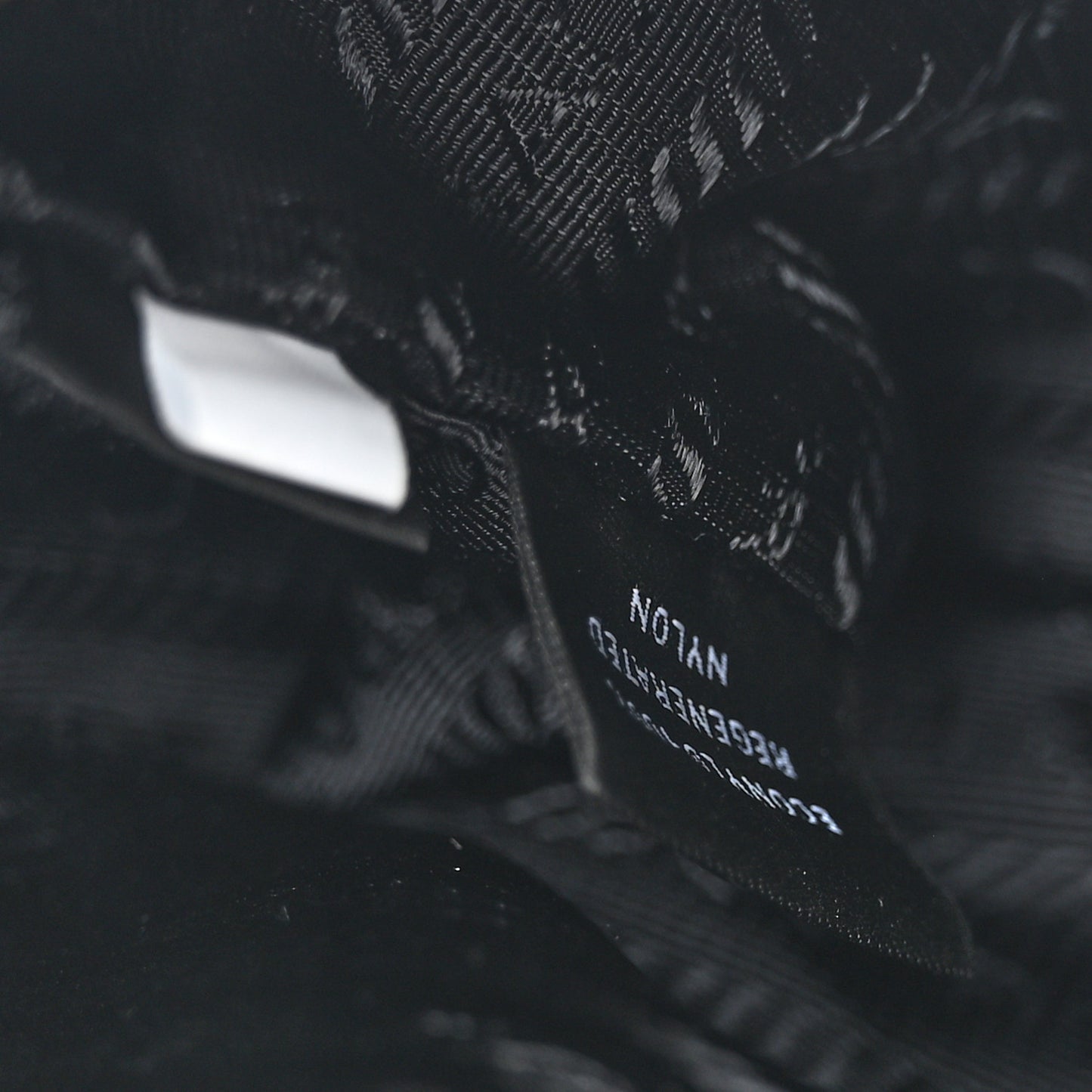 Tessuto Nylon Saffiano Mini Re-Edition 2005 Bag Black