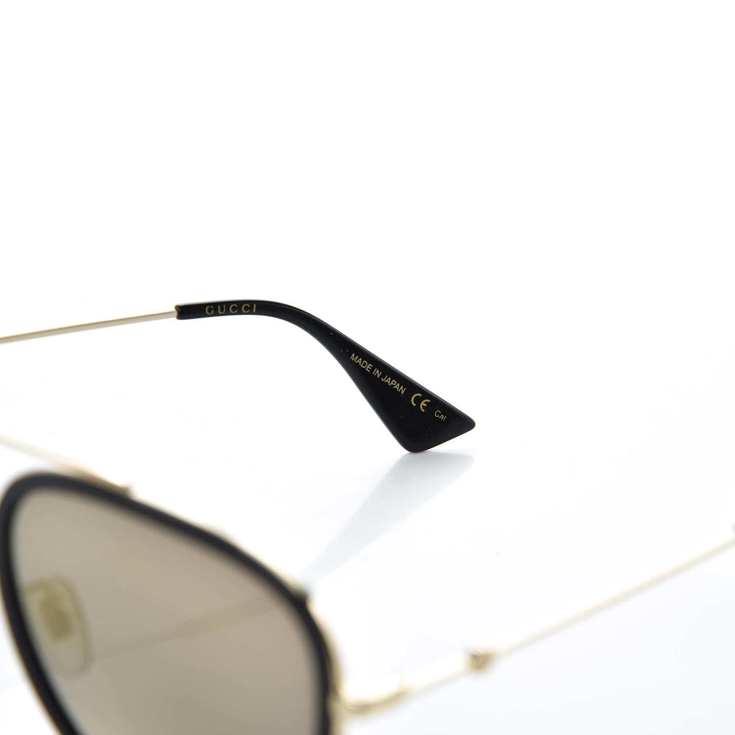 Gucci Aviator Sunglasses GG0062S Black Gold 5 of 9