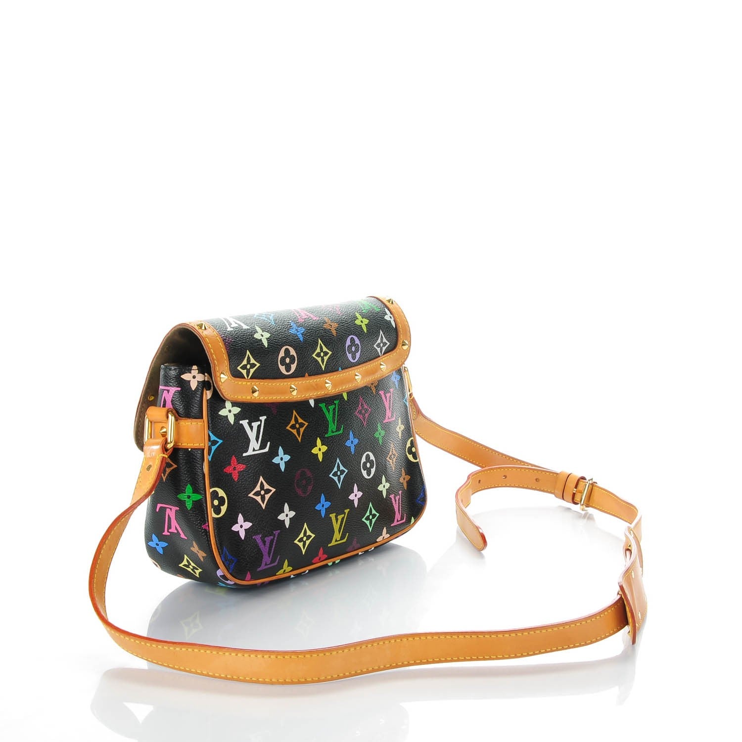 Louis Vuitton Monogram Multicolor Sologne Black 3 of 6