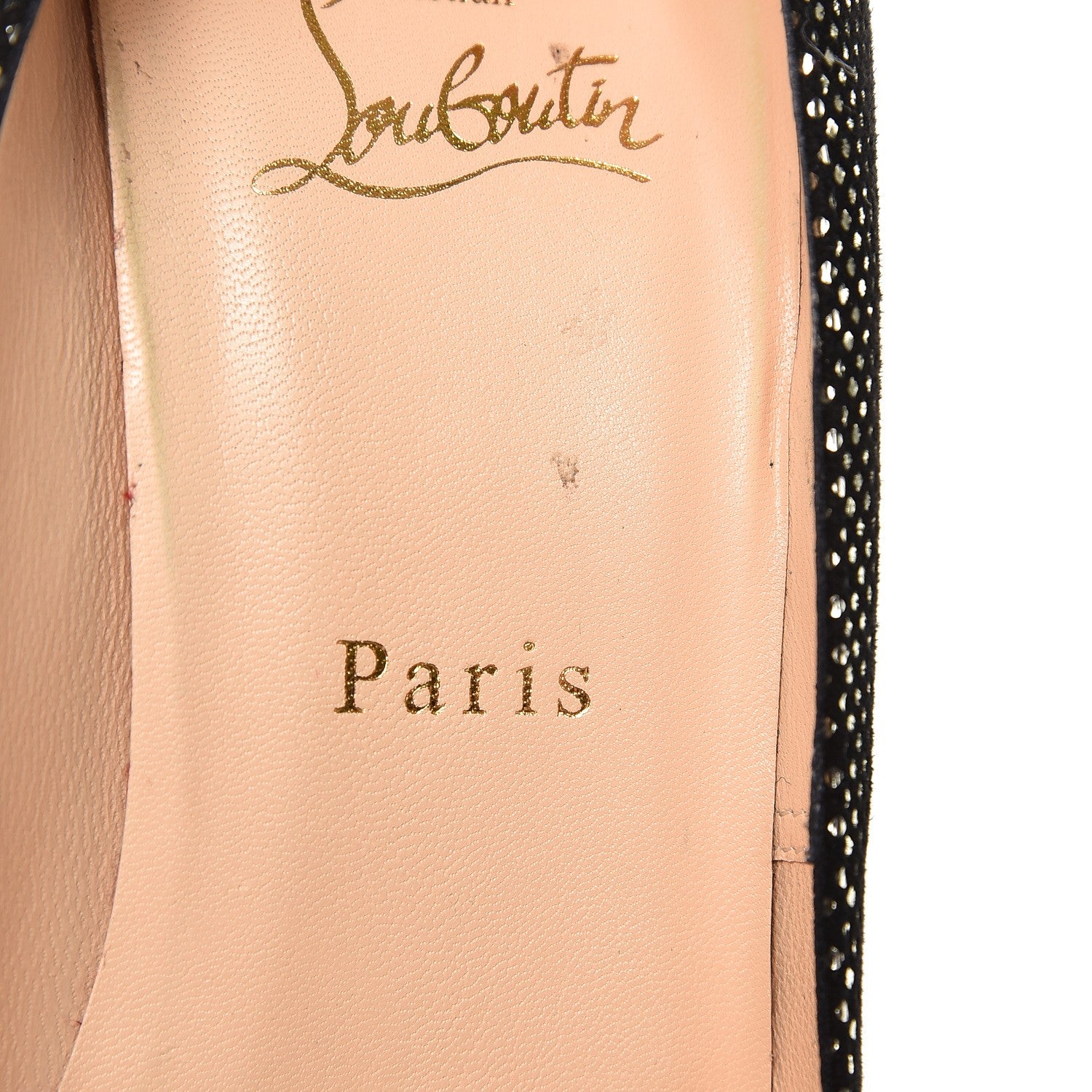 Christian Louboutin Suede Square Banana 140 Pumps 39.5 Platine 9 of 10