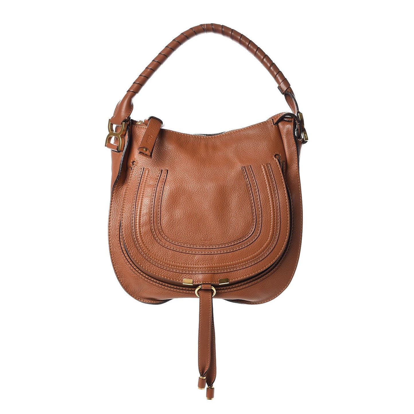 Calfskin Medium Marcie Hobo Tan
