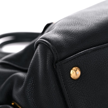 Prada Vitello Grain Tote Black 7 of 15