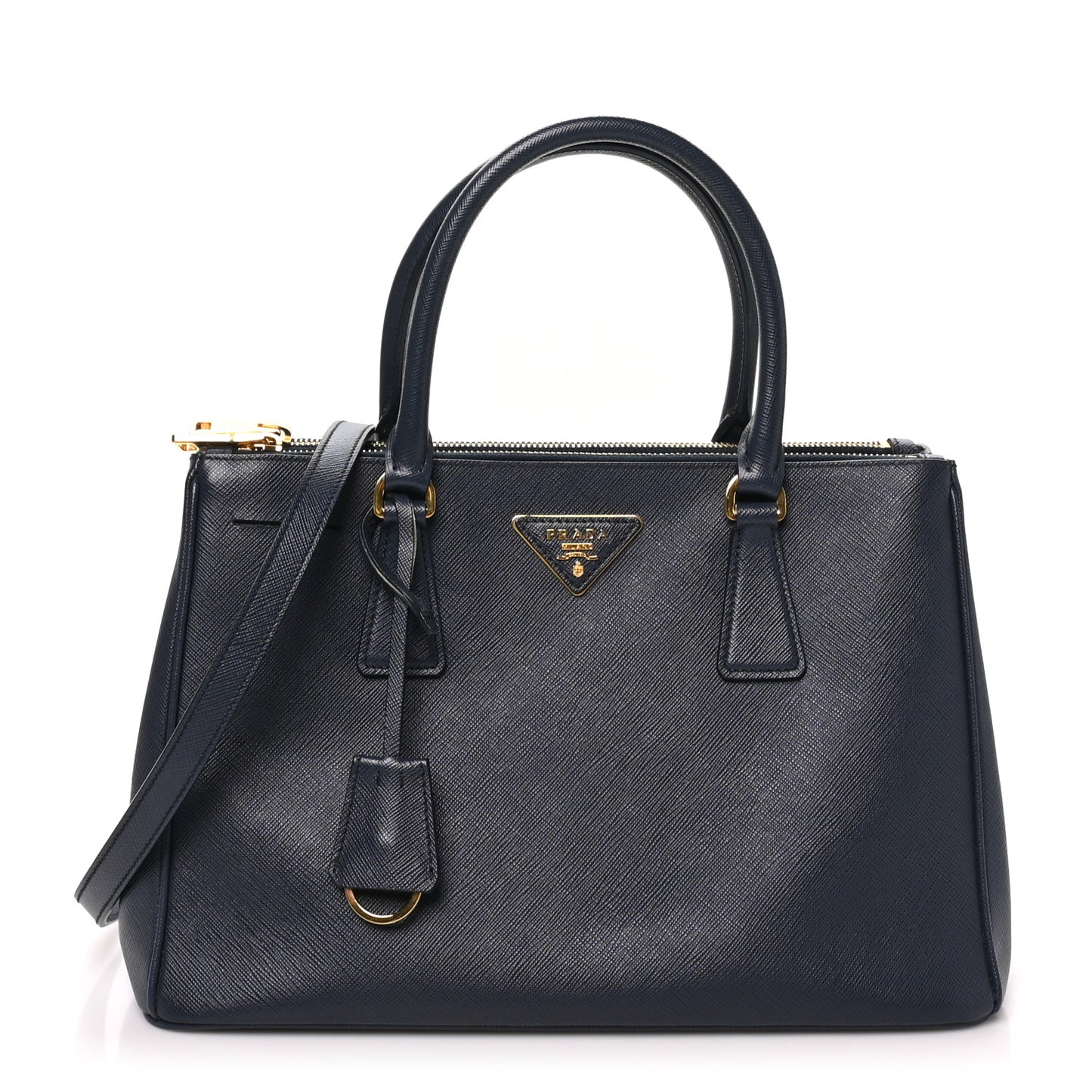 Saffiano Medium Galleria Double Zip Tote Baltico