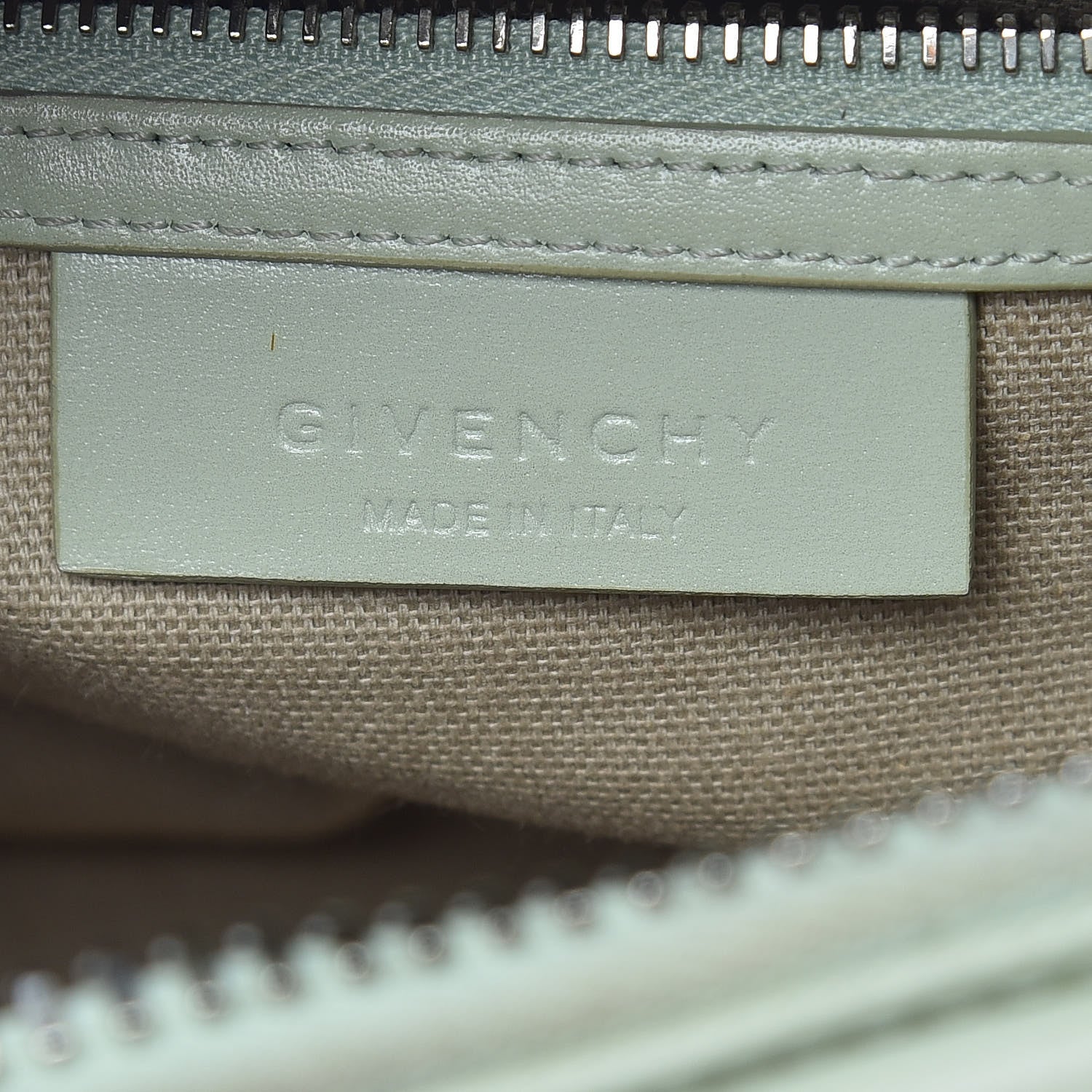 Givenchy Shiny Lord Calfskin Mini Antigona Aqua Green 8 of 24