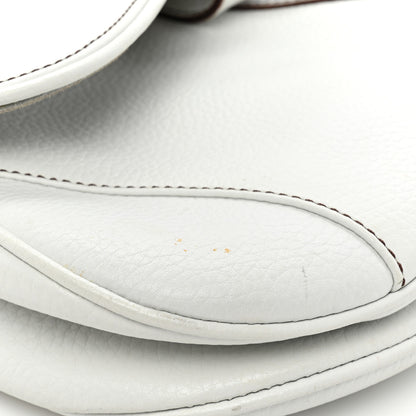 Christian Dior Calfskin Double Saddle Bag White 10 of 20