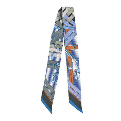 Hermes Silk Mors a Jouets Chemise Twilly Vert Amande White 4 of 12