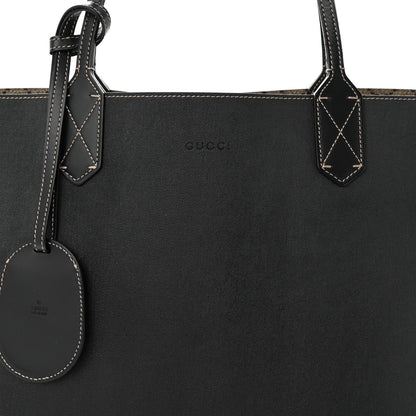 Gucci Calfskin GG Supreme Monogram Medium Reversible Tote Black 12 of 20