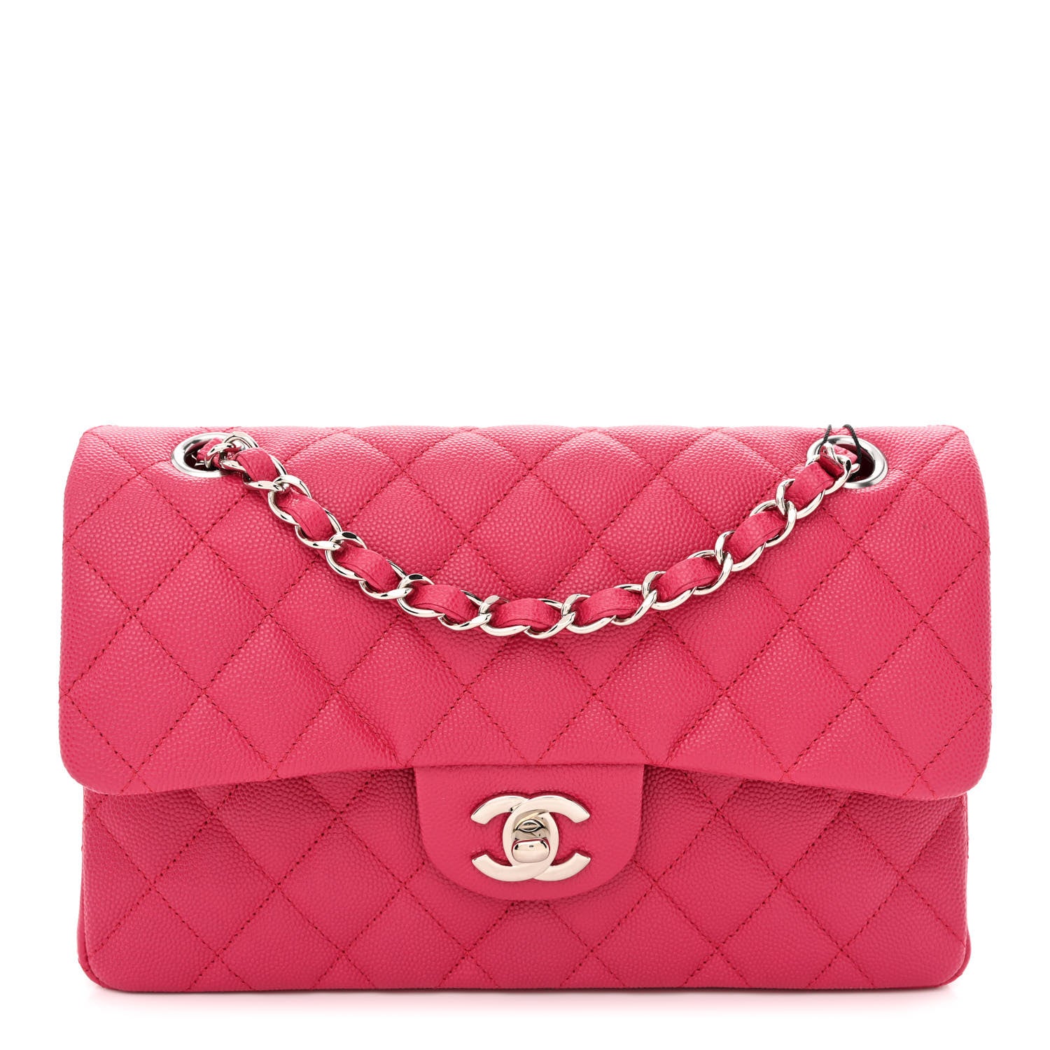 Chanel Caviar Quilted Small Double Flap Fuchsia 1 of 10