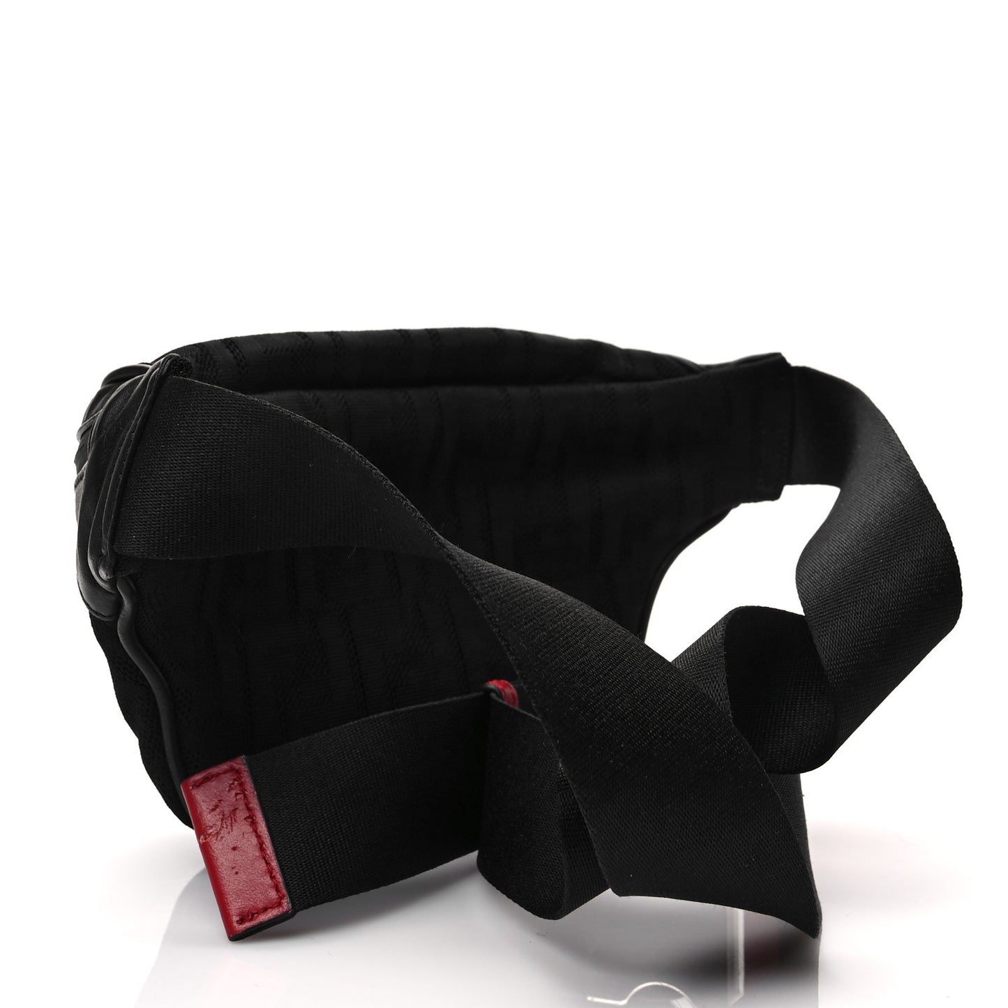 Neoprene Mesh Vitello Grace FF Pocket Belt Bag Black