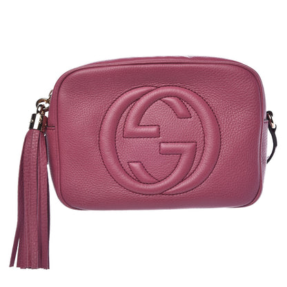 Gucci Pebbled Calfskin Small Soho Disco Bag Peonia Flower 1 of 7