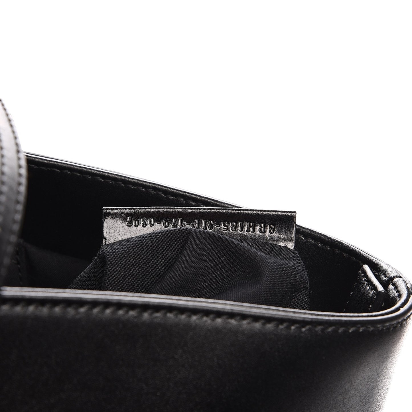 Vitello Liberty Lucido Metal Monster Eyes Medium Roll Tote Black