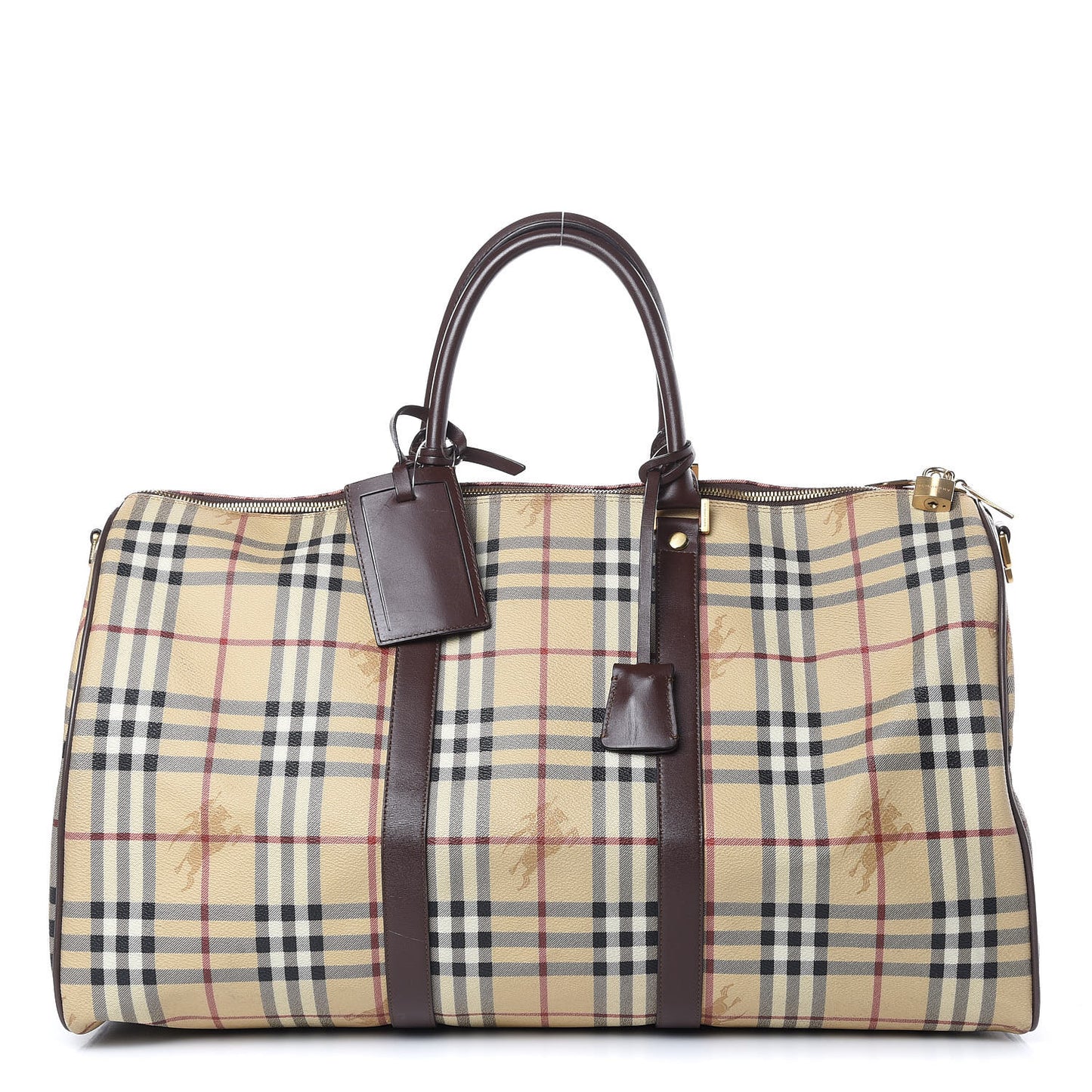 Haymarket Check Duffle Bag Brown