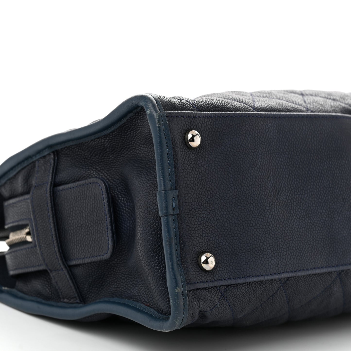 Caviar Quilted French Riviera Tote Blue