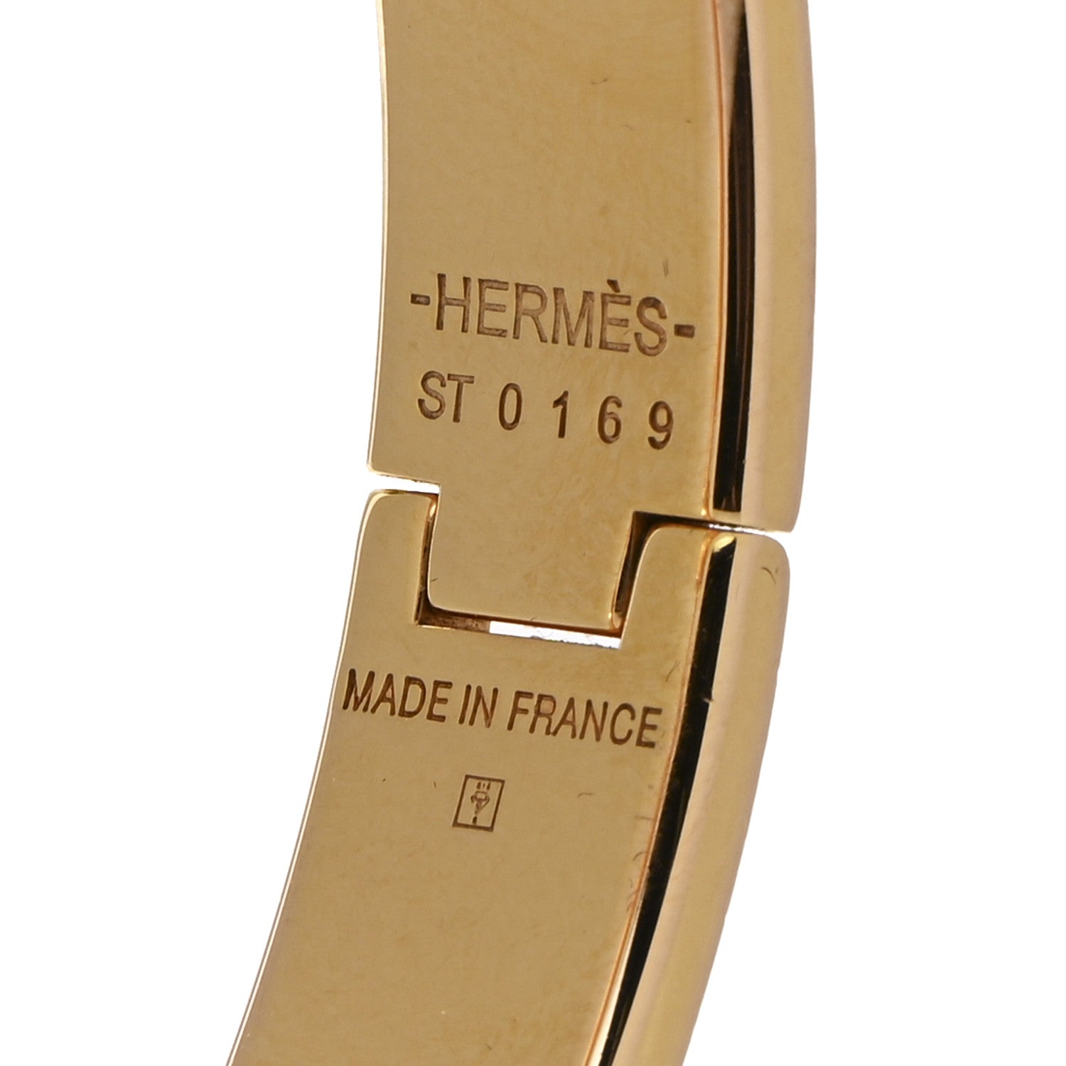 Hermes Enamel Narrow Clic Clac H Bracelet PM Marron Glace 4 of 4