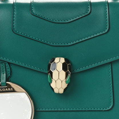 Bulgari Calfskin Serpenti Forever Top Handle Emerald Green 8 of 10