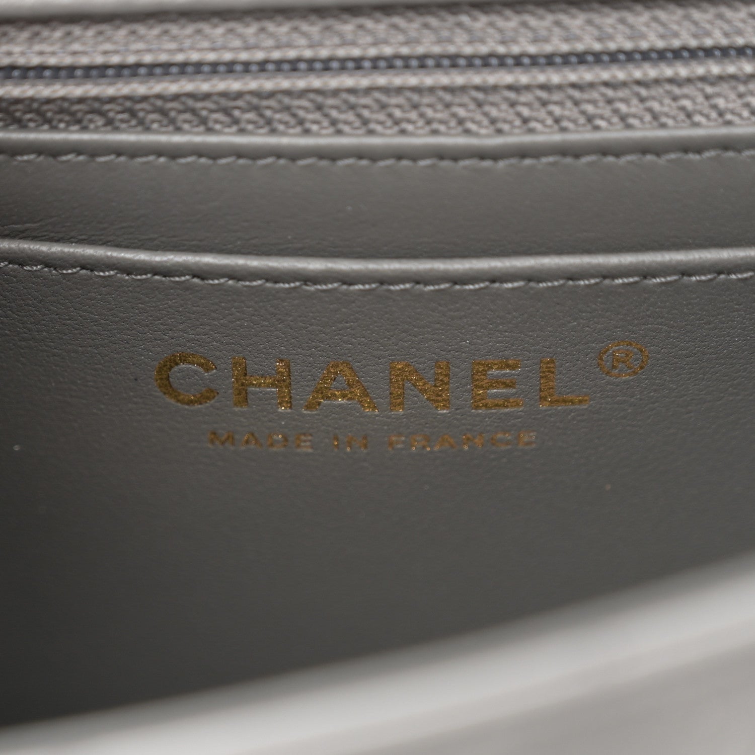 Chanel Lambskin Quilted Mini Rectangular Flap Dark Grey 6 of 11