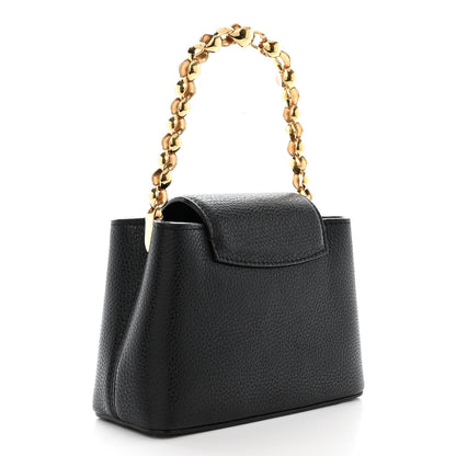 Louis Vuitton Taurillon Mini Chain Capucines Black 5 of 13