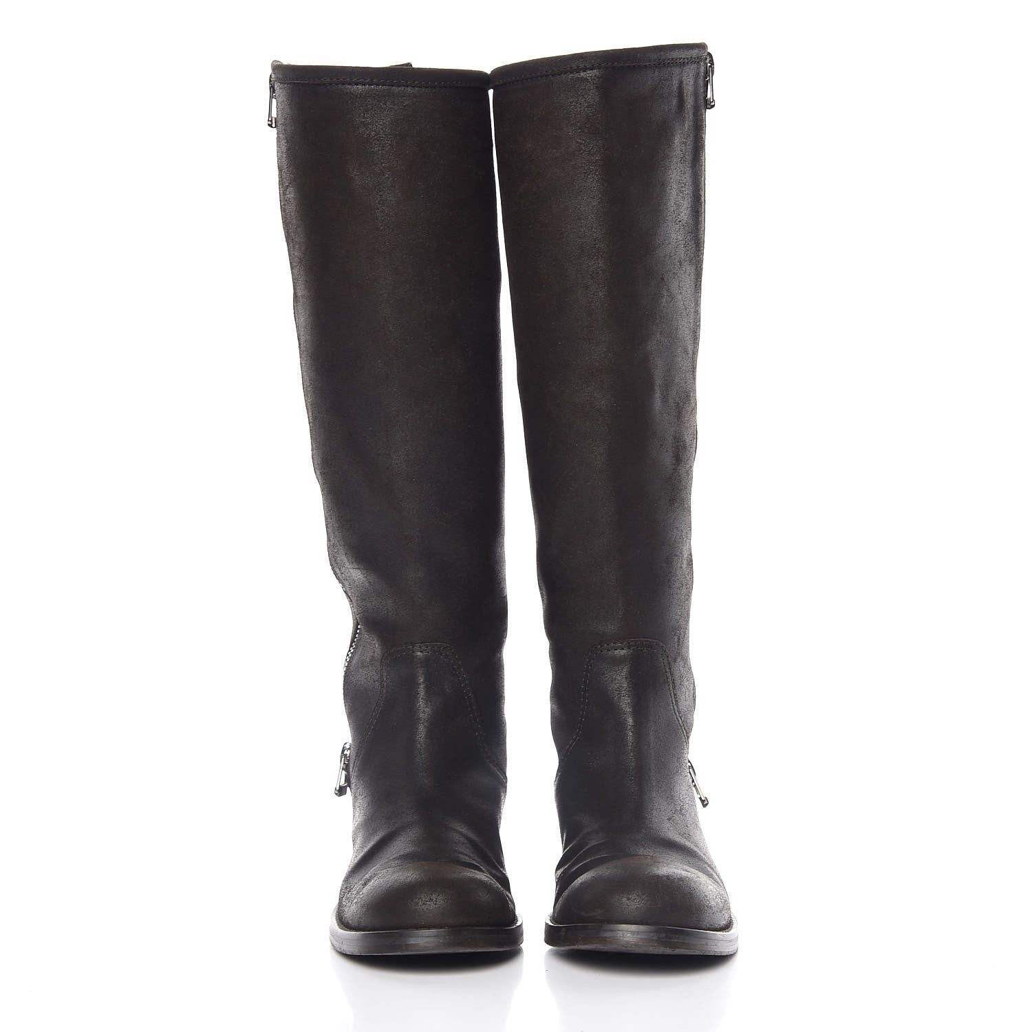 Jimmy Choo Suede Doreen Tall Boots 36.5 Brown 2 of 13