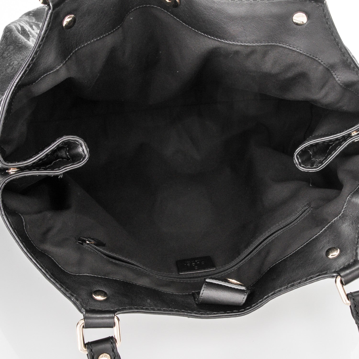 Gucci Monogram Large Sukey Tote Black 5 of 7