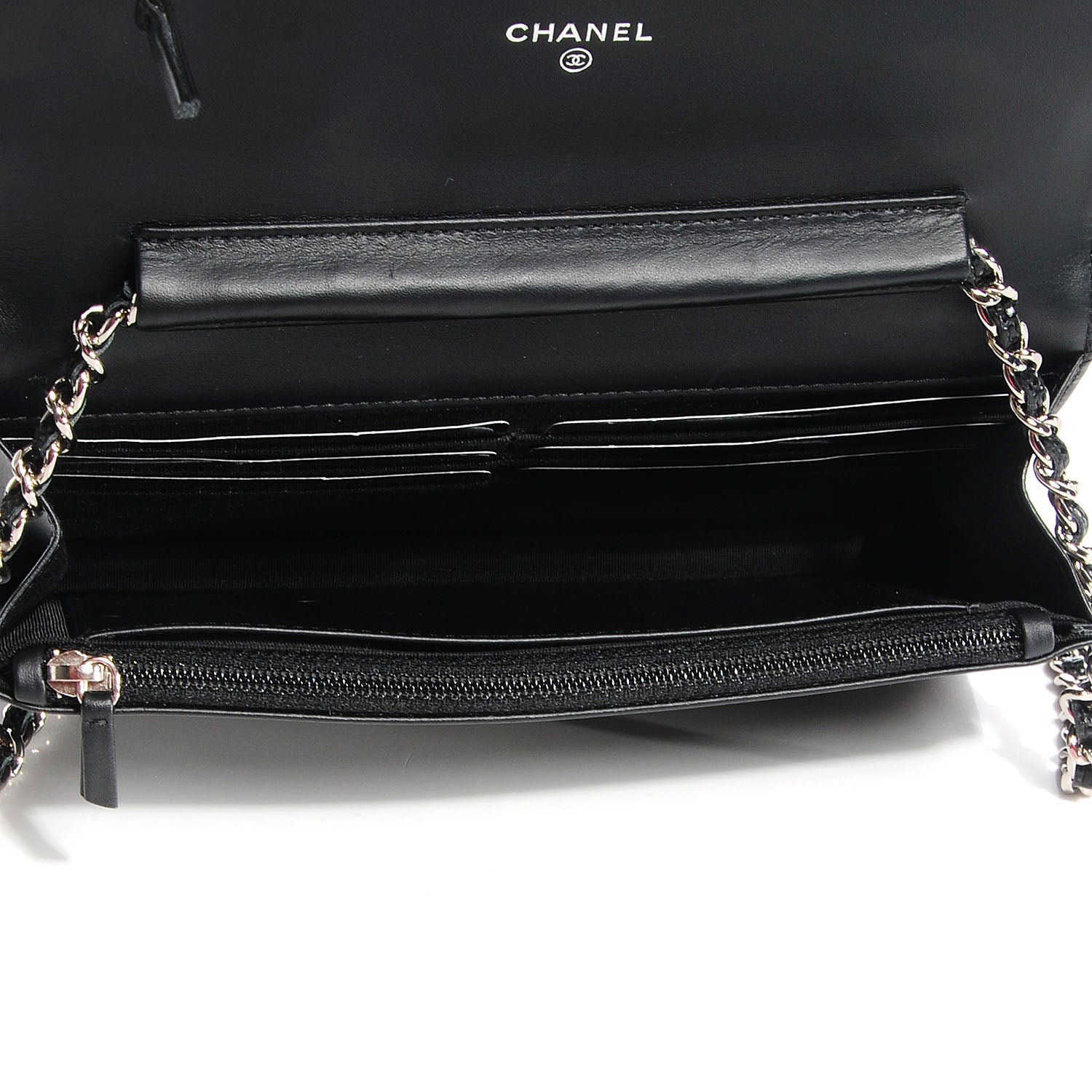 Chanel Caviar Timeless CC Wallet on Chain WOC Black 9 of 9