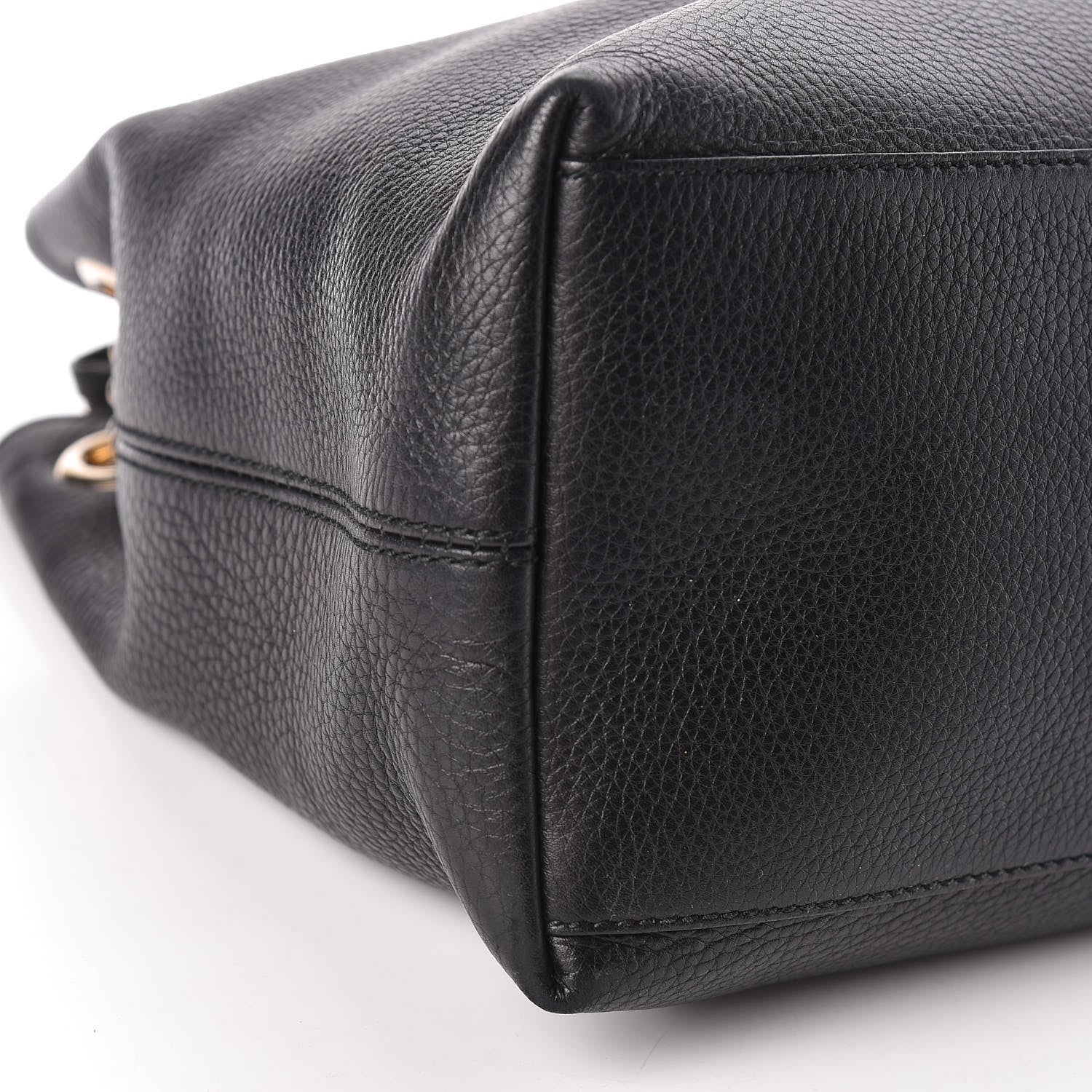 Gucci Pebbled Calfskin Medium Soho Chain Shoulder Bag Black 6 of 12