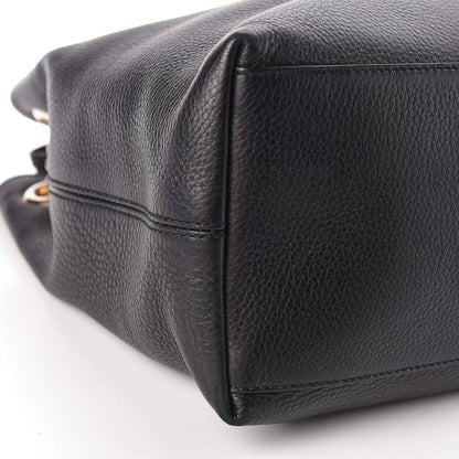 Gucci Pebbled Calfskin Medium Soho Chain Shoulder Bag Black 6 of 12