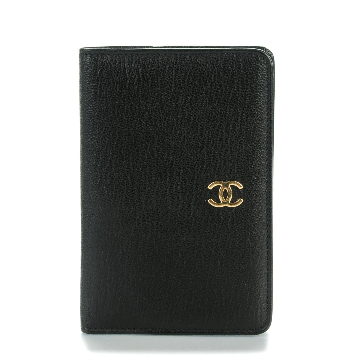 Goatskin Card Holder Wallet Black