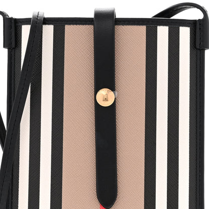 Burberry E-Canvas Calfskin Icon Stripe Anne Phone Case With Strap Archive Beige 9 of 12