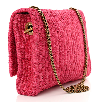 Saint Laurent Raffia Medium Monogram Kate Satchel Pink Glow 3 of 12